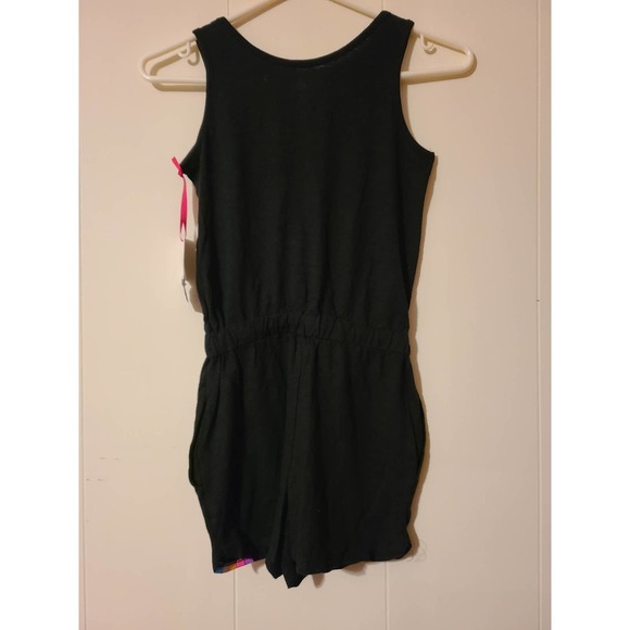 Justice One Piece Romper Girls' Size Medium Black Sleeveless Scoop Neck(Y) - Picture 5 of 5